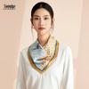 Mulberry Silk Double-Sided Print Square Scarf