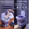 Большая Портативная Электронная Мини-Стиральная Машина Общежитие Машина для Стирки Нижнего Белья Вместимость Складная Стиральная Машина