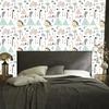Wallpaper Dinosaurs Mountains Palms and Clouds for Living Room and Bedroom 50x1000