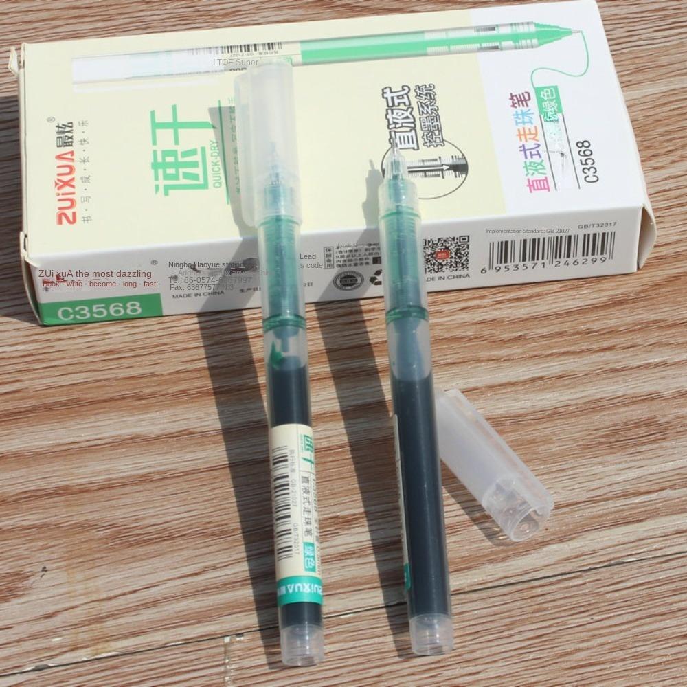 0.5mm Gel Pen 12 Color Ballpoint Pen New Straight Liquid Ball Pen