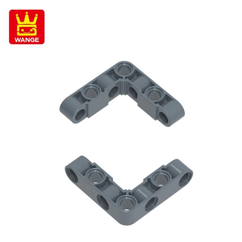 Нетоксичный 58 шт./лот 9686W 1x4 Поворотный блок с прямым углом и 7 отверстиями Цветные аксессуары Moc Совместимые с Кирпичиками Diy Детская игрушка