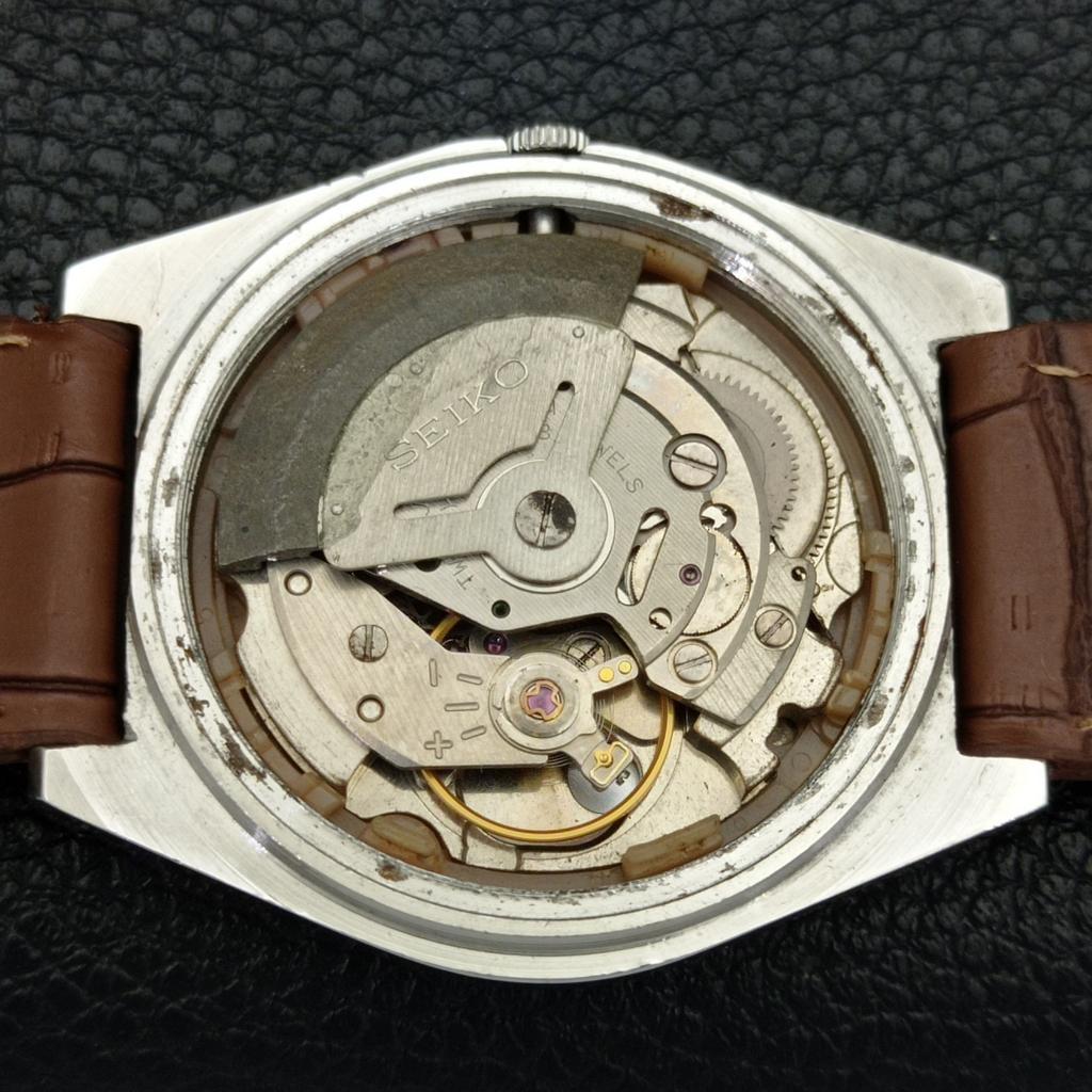 AUTOMATIC VINTAGE SEIKO 5 JAPAN 6349A MENS GREEN COLOR DIAL WATCH A701218-5 R206a-a701218