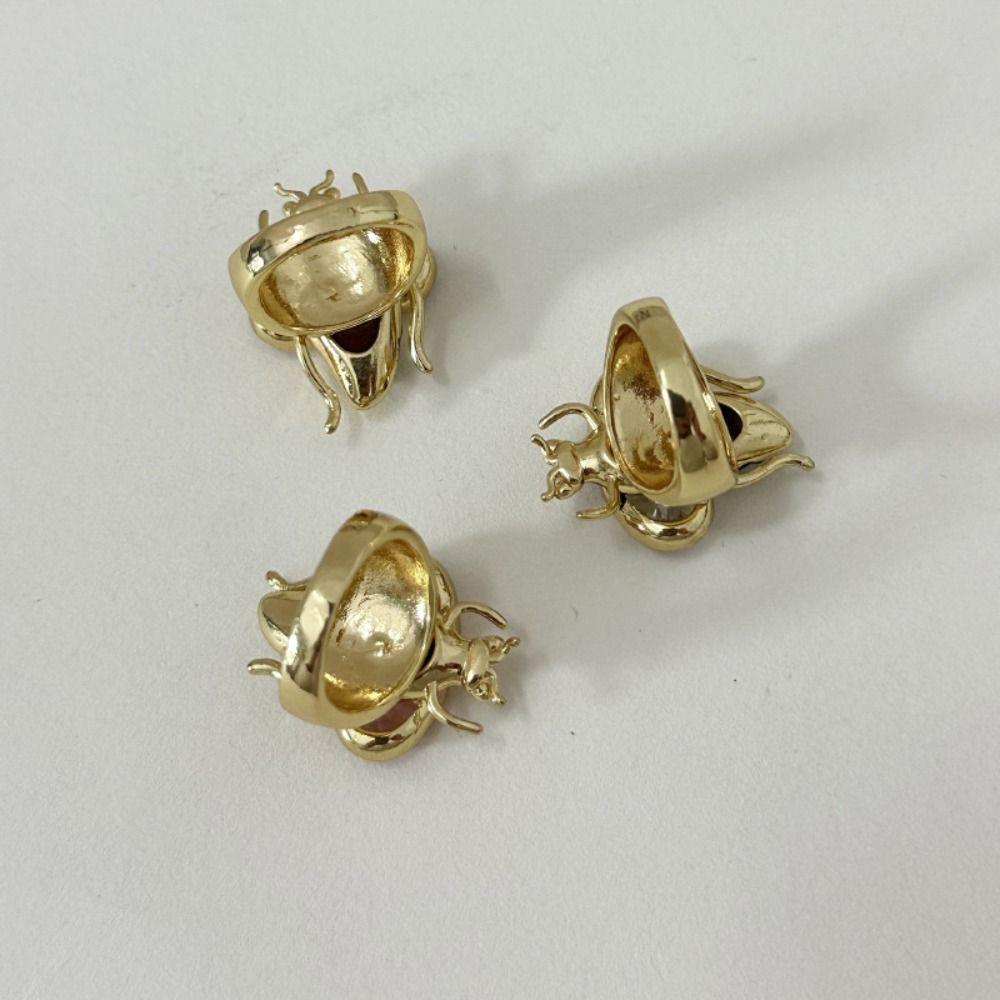 Y2K Style Vintage Bee Ring Enamel Design Colorful Bee Ring Rhinestone Bee Ring Punk Style