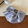 The Satin Bow Hair Clip At The Back of The Head Is Light Luxury, Stylish and Fashionable. The Ponytail Clip Is Sweet and Cute