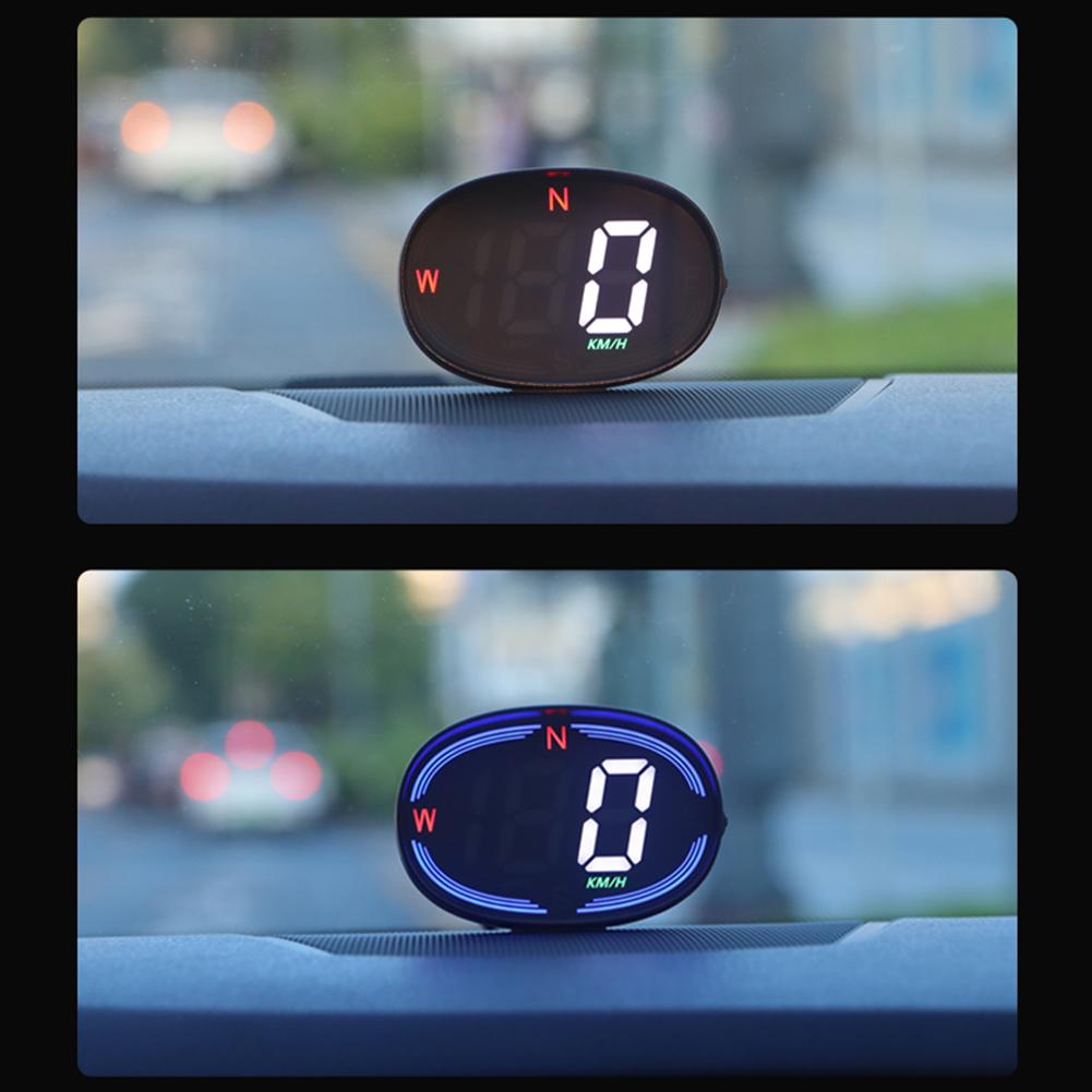Напоминание о превышении скорости Отображение скорости в реальном времени MPH KM/H Датчик скорости Двойной режим Автомобильный цифровой спидометр для автомобилей, грузовиков, мотоциклов