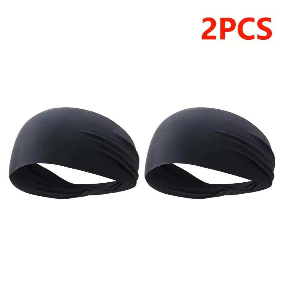 Эластичные спортивные повязки на голову, впитывающие пот, быстросохнущие повязки на голову для тренировок, противоскользящие дышащие повязки на голову для йоги, бега