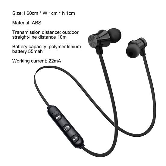 XT11 Neckband Earphone In-ear Magnetic Adsorption Sports Wireless Bluetooth-compatible Headset with Mic for Gaming