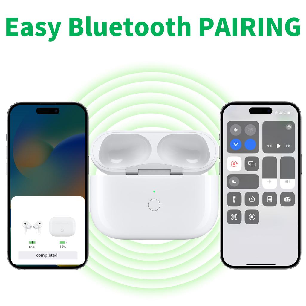 A003P Для AirPods Pro 2 / AirPods Pro 680 мАч Bluetooth-совместимый Зарядный кейс для наушников (Порт для зарядки USB-C)
