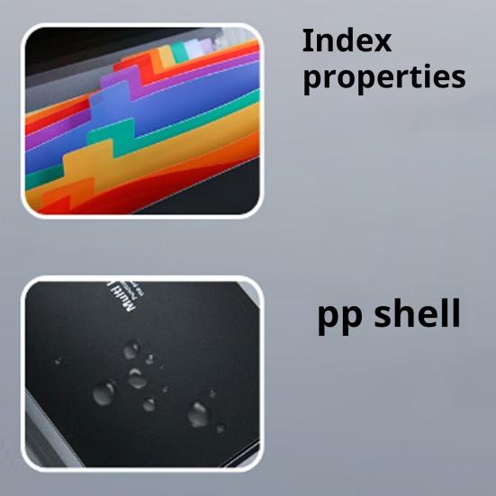 13-карманная папка-гармошка для файлов формата A4 Letter, большая емкость, держатель для бумажных документов, водонепроницаемый расширяющийся органайзер для файлов для школьных канцелярских принадлежностей
