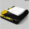 Natus vincure Print Flannel Blanket High Quality Warm Comfortable Cover for All Seasons Perfect for Gifts Home Decor