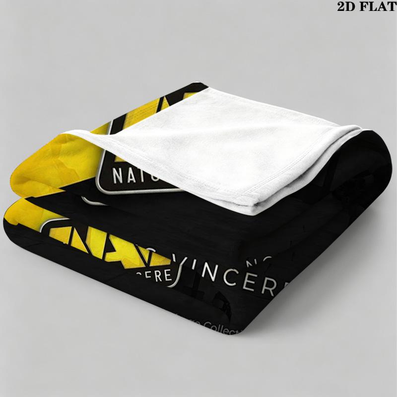 Natus vincure Print Flannel Blanket High Quality Warm Comfortable Cover for All Seasons Perfect for Gifts Home Decor