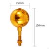 Ball Flag Golden Weatherproof Replacement Versatile Aluminum Ornament for Parks Festive Events