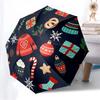 1pc Holiday, Festive Automatic Folding Umbrella - Portable Collapsible Design, 8-Rib Iron Frame, Casual Outdoor Accessory yy251215204