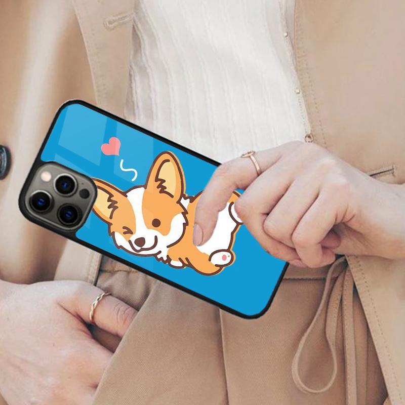 Cartoon Corgi Magnetic Phone Case For APPLE iPhone 17 Air 16 14 13 12 Pro Max 15 Plus Wireless Charge With MagSafe Cover