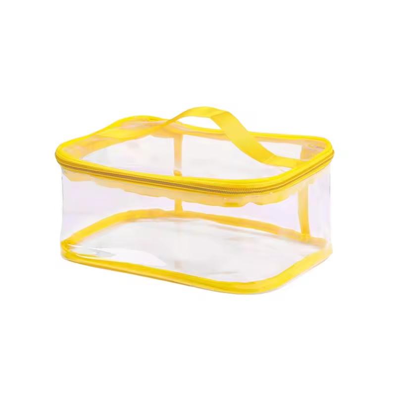 Новый прозрачный мешочек для хранения с молнией и ручкой для переноски для маленьких строительных блоков Lego, игрушка, домашняя организация, путешествия на открытом воздухе