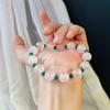 Retro Natural Powder Crystal Contrasting Color Jade Color Quartzite Gypsy Star Bracelet Atmosphere Bracelet Female Girlfriend