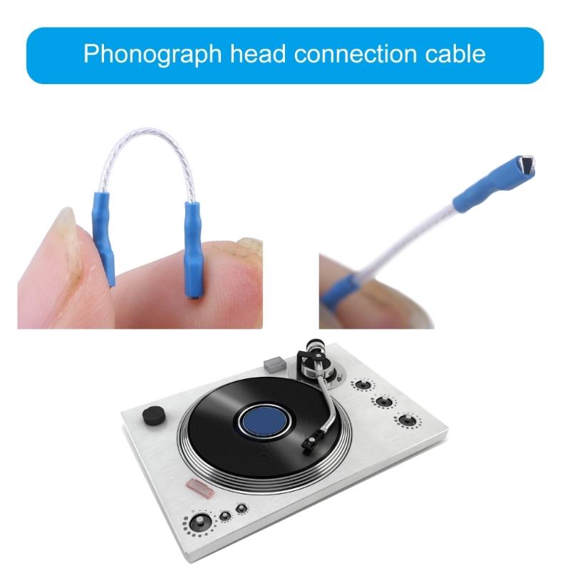 Copper Turntables Headshell Cable Wire for Enhances Sound Performances