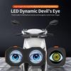 Devil Eyes Light Rear Tail Light Waterproof APP Control 82 Modes Demon Eye Warning Lights for Bike Motorcycle Accessories