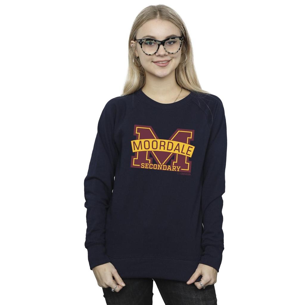 Netflix Womens/Ladies Sex Education Moordale M Logo 2 Sweatshirt