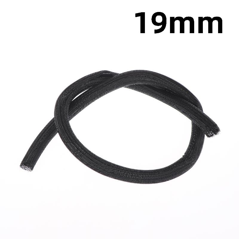 NEW 8~32mm Self-Closed Insulated Sheath 1 Meter PET Braided Cable Sleeve High Protection Wear Resistant Wire Organizer Sleeving