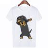 Funny Dachshund Dog Print T-Shirts For Women Short Sleeve Y2K Top Harajuku Graphic T Shirt Kawaii Clothing Oversized Casual Tee