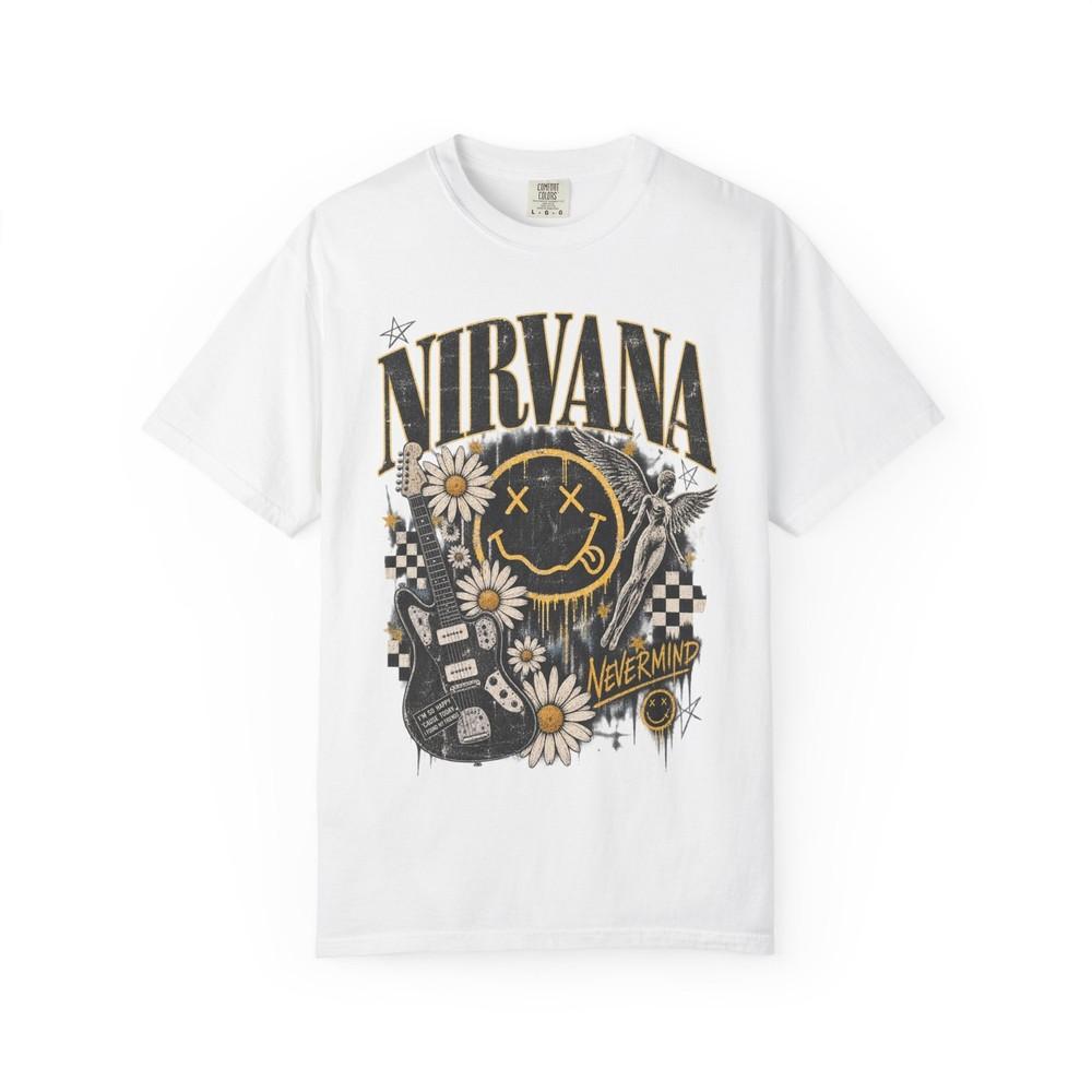 Унисекс футболка Nirvana, окрашенная в готовом виде