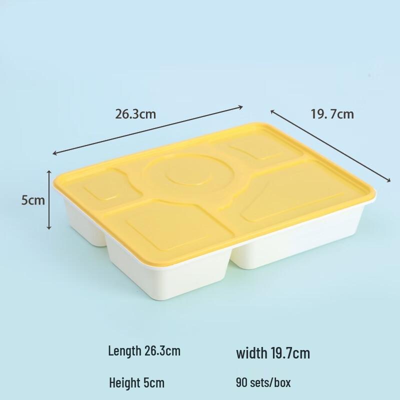 JingJingRS Disposable Multi-Compartment Meal Prep & Takeaway Boxes