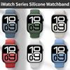 Силиконовый Ремешок Для Apple Watch 11 10 46мм 42мм 9 8 7 45мм 41мм Ultra 3/2 49мм Спортивный Браслет Ремешок iWatch 6 5 4 SE 44мм 40мм