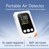 5 in 1 Portable   Quality Monitor Detects TVOC CO2 Temperature Humidity with HD Screen Built-in Battery for Indoor Outdoor Use