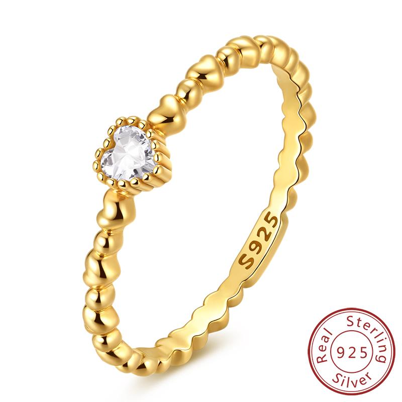 Authentic Genuine Copper Rings For Women Gold Celtic Knot Heart Shining Band Ring For Women Engagement Wedding Jewelry Creation