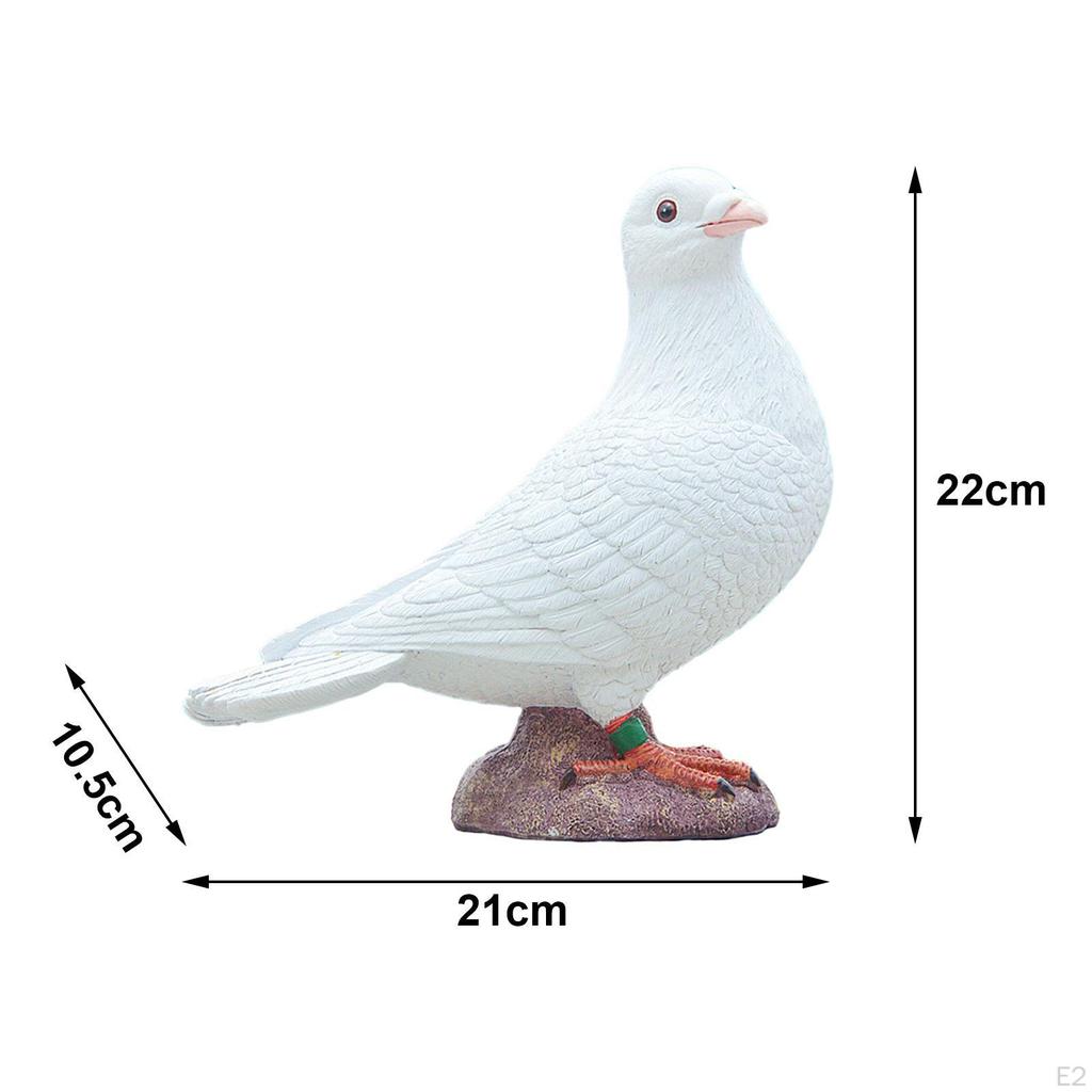 Модель искусственного голубя, модель поддельных птиц, коллекция, имитация статуи, белая фигурка