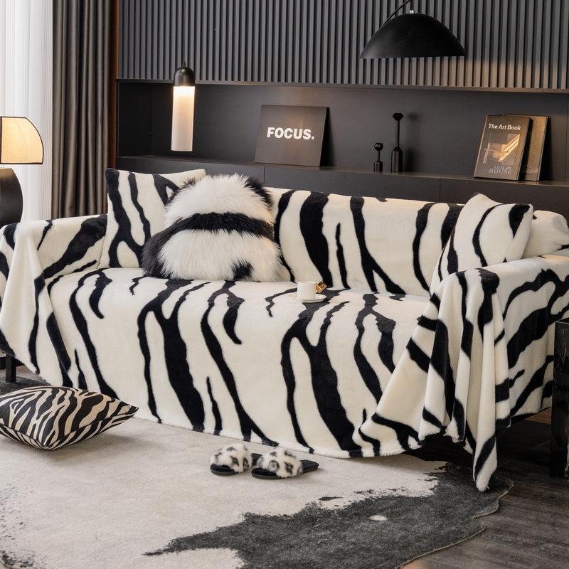 Bunny Cashmere Sofa Cover Towel Thick Non-Slip Sofa Cover Light Luxury High-Grade Autumn and Winter