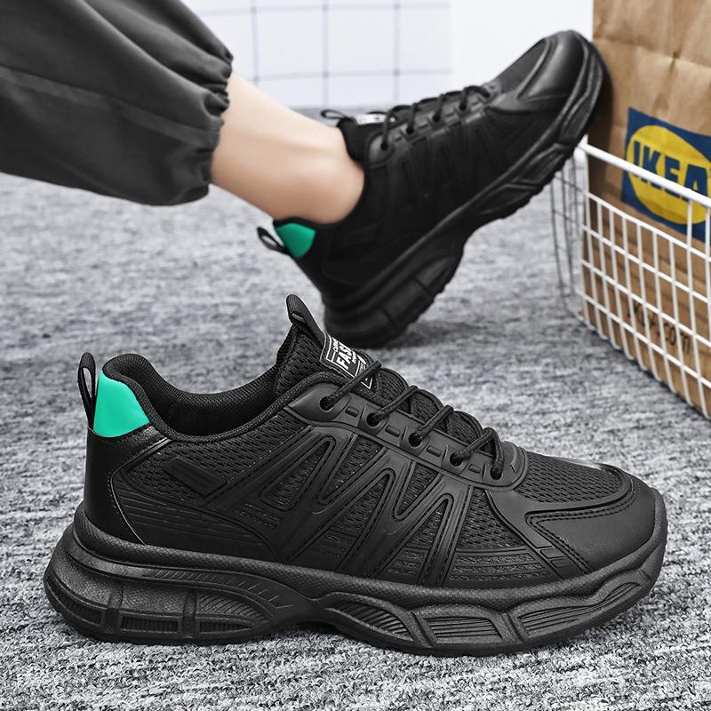 Spring 2024 New Sports Casual Men's Mesh Breathable Fashion Platform Shoes Trend Versatile Mesh Shoes Dad Shoes