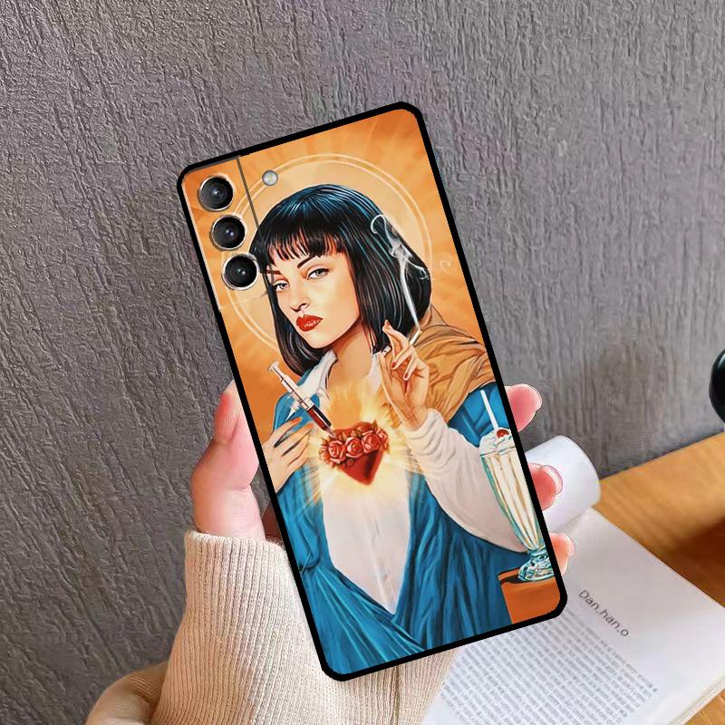 Чехол для телефона с постером фильма «Криминальное чтиво» для Samsung Galaxy S25 S26 Ultra S20 S21 S22 S23 S24 S10 Plus S24 FE S25 FE