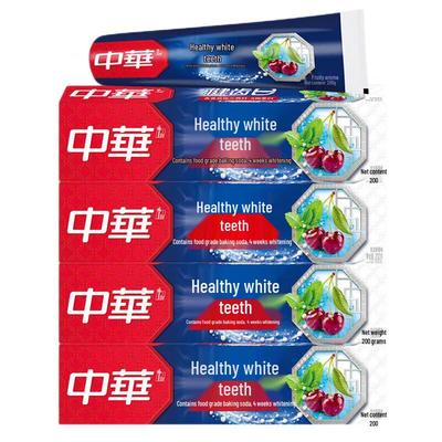 Зубная паста Zhonghua Healthy White с фруктовым вкусом и содой, 4 шт.