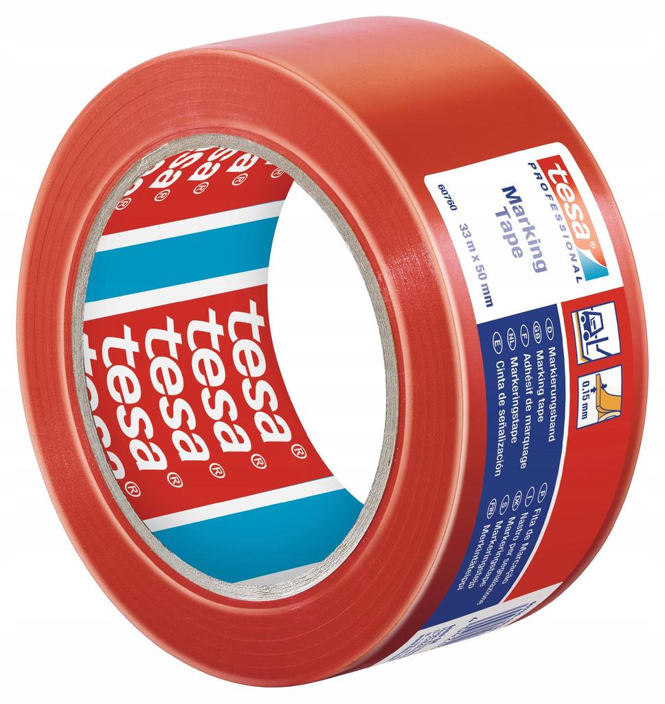 Tesa Self-Adhesive Warning Tape For Marking PVC PVC 33M X 50Mm X 2