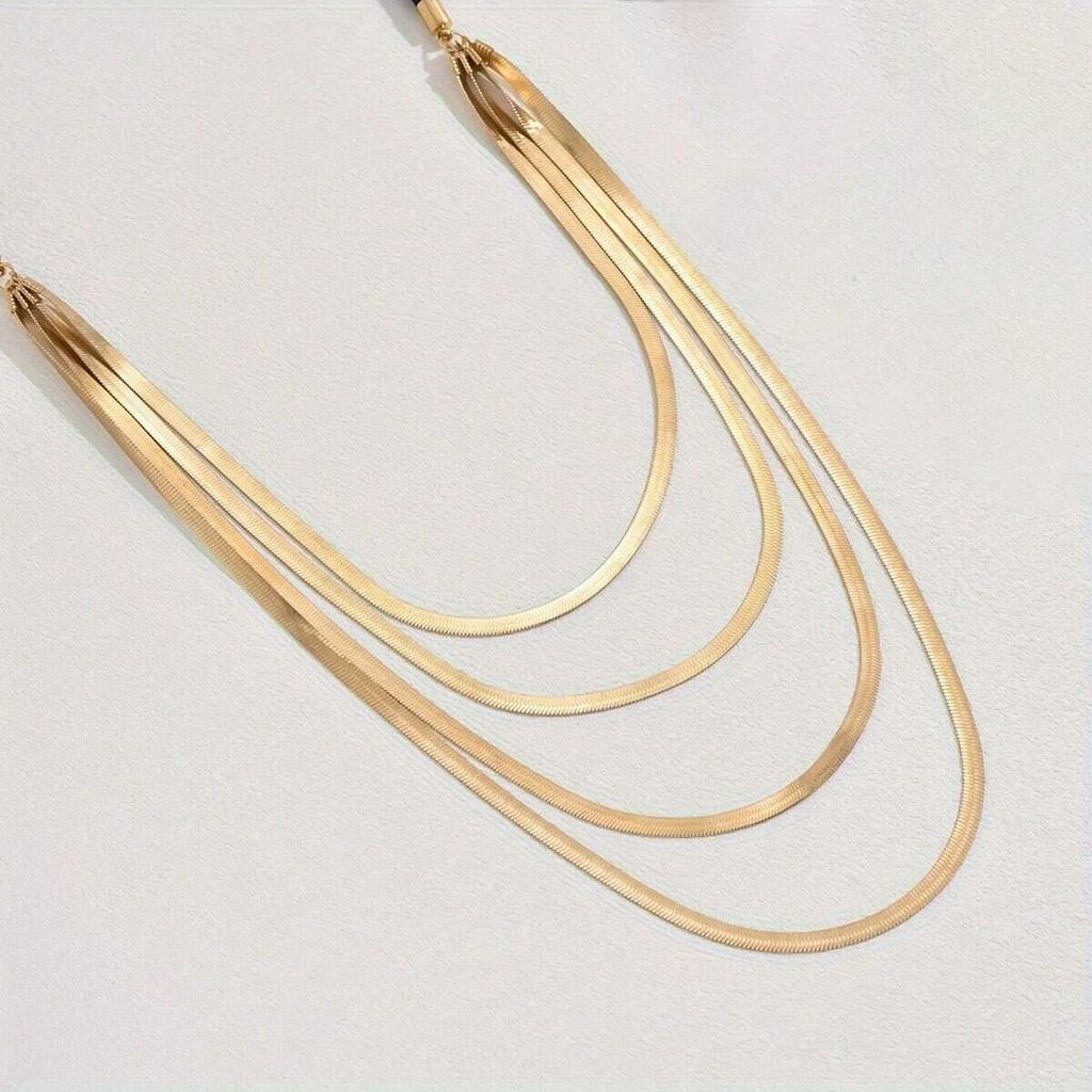 Fashion Multi-layer Snake Bone Necklace Fashion Creative High-end Texture Fashion Necklace Women's Necklace