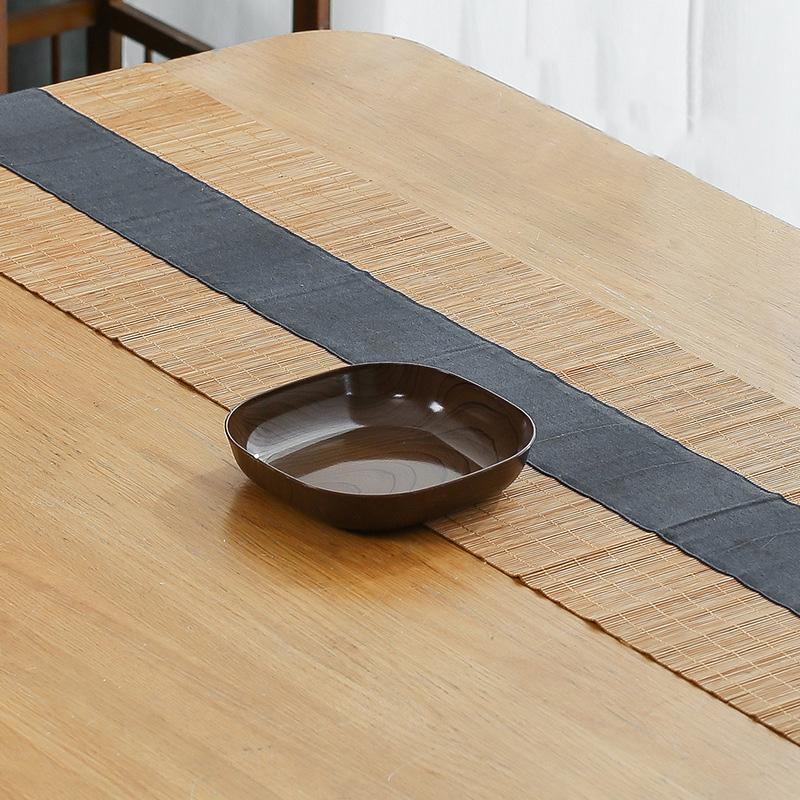 Посуда из имитации древесины, пластиковая тарелка для закусок, кухонные аксессуары для дома, закусок