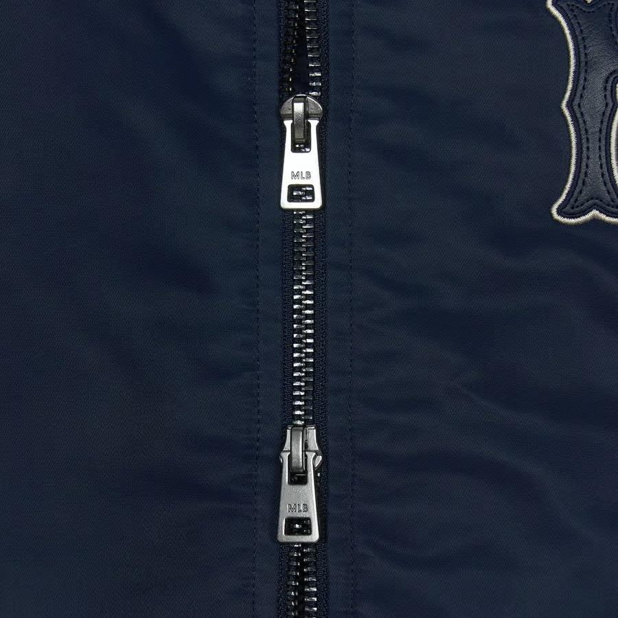 New MLB Puffer Jacket Unisex Marine Blue 3AJPB0151-50NYS