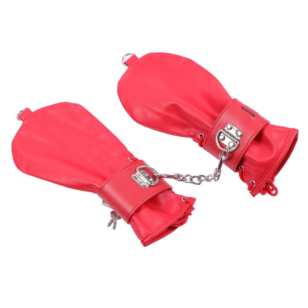 Кожаные наручники Перчатки для связывания Женское доминирование Рабыня Целомудрие Секс-игрушка БДСМ Секс-мебель