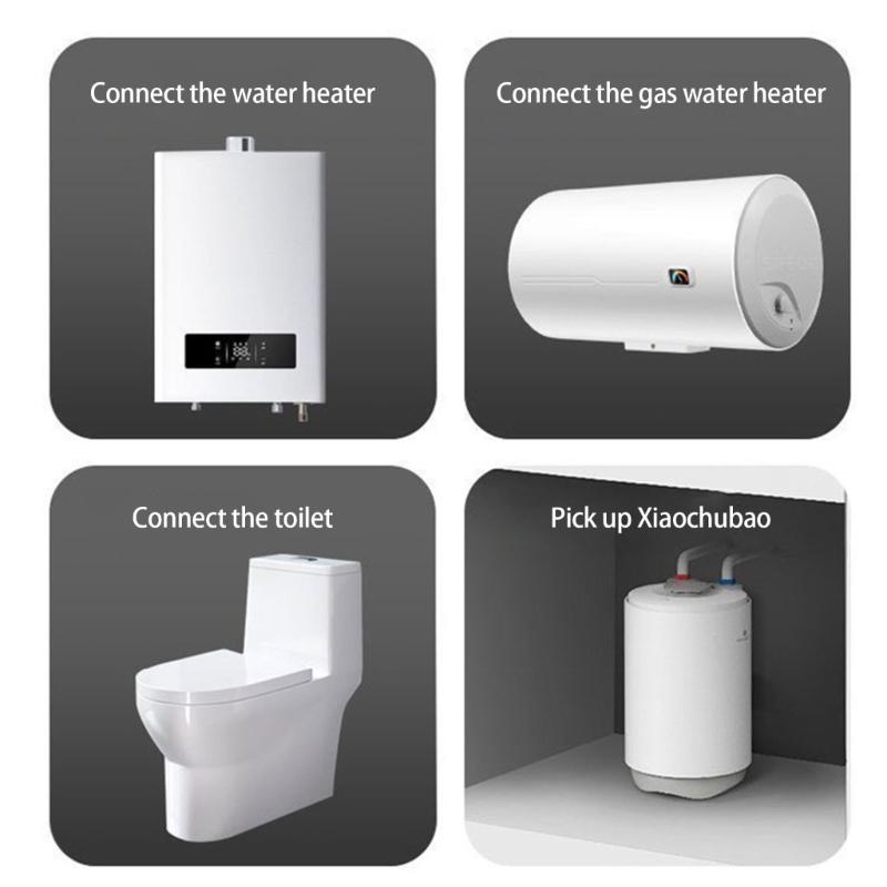 Сверхпрочный колено гибкий трубопровод 304 стальная конструкция 1/2 дюйма BSP водяные соединители для бытовой сантехники колено трубопровод