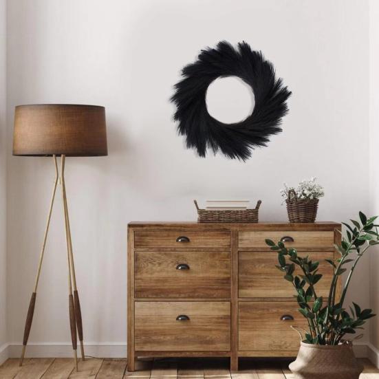 Искусственный венок из пампасной травы, настенные крепления для входной двери, гирлянда для DIY, центральная композиция, цветочная композиция, домашний декор