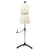 Adjustable Dress Form for Women Cream M Velvet