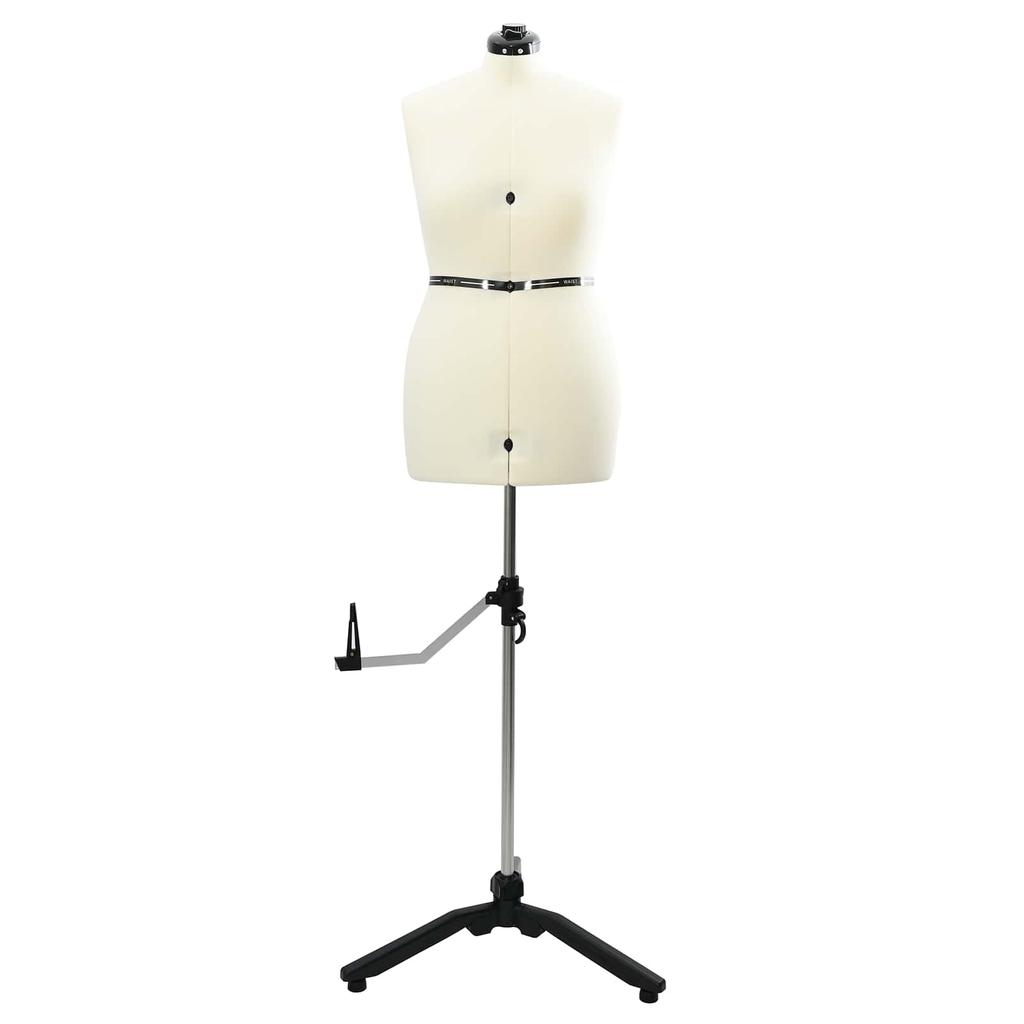 Adjustable Dress Form for Women Cream M Velvet