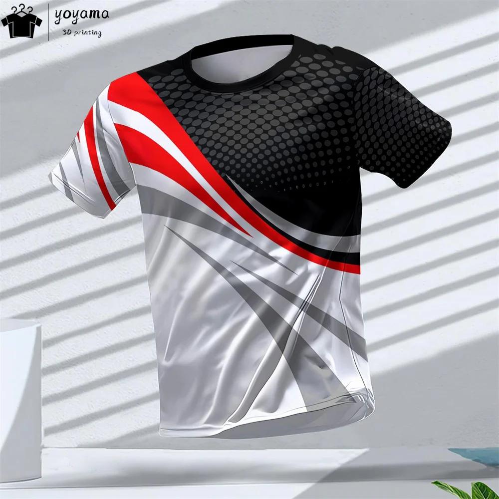 Модные спортивные футболки с графикой Летняя мужская одежда Футболка с коротким рукавом и круглым вырезом Мужская футболка Дышащие футболки