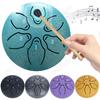 Steel Tongue Drum 3 Inches 6 Notes Rain Drum for Outside Rain Chime Percussion Musical Instruments for Yoga Meditation Unique