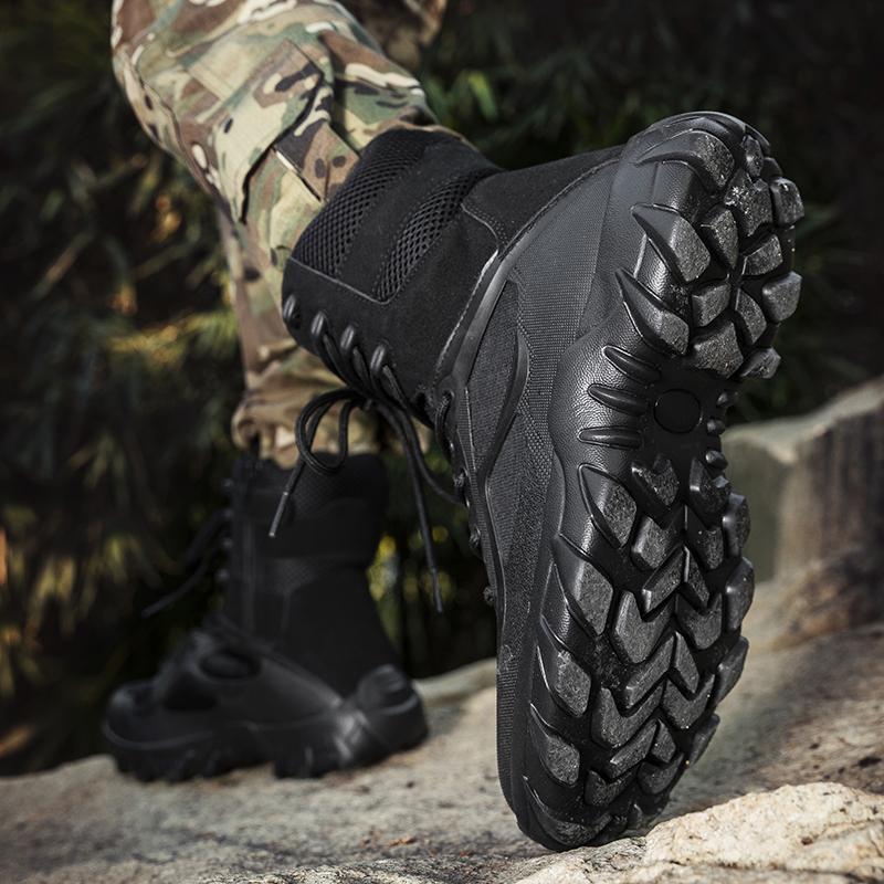 Мужские водонепроницаемые походные ботинки Легкие рабочие ботинки Военные тактические ботинки Прочные боевые ботинки