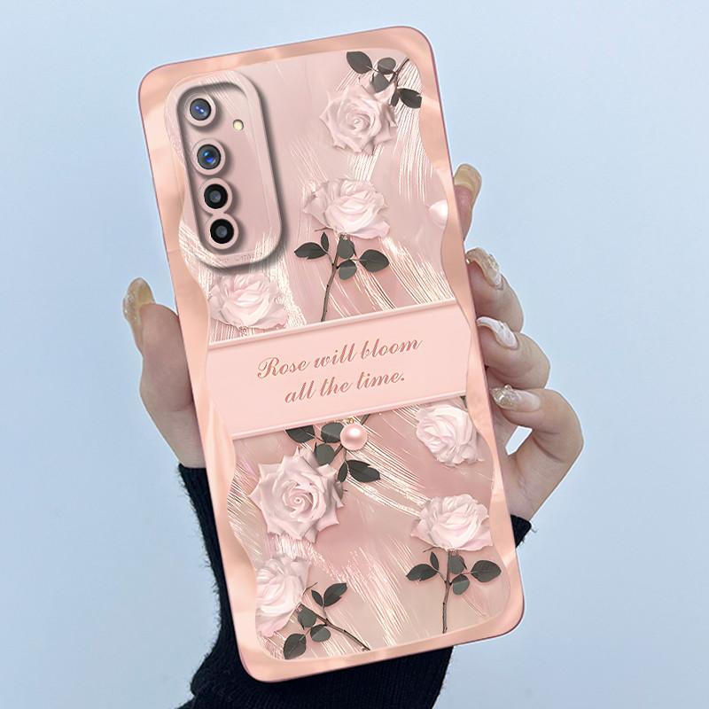Чехол для телефона Realme 6 Чехол Realme 6s Модный Простота Масляная живопись Цветок Мягкий Жидкий силикон Оболочка Для Realme 6 Pro Funda
