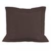 57 Thread Count Cotton Pillowcase 63x63 Cm UNI Brown, by Soleil D'ocre