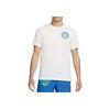 Пуловер Dri-Fit с круглым вырезом Легкая дышащая футболка с коротким рукавом Мужские топы Summit-White FZ8064-121